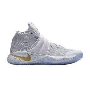 Nike Kyrie 2's Battle Gray Gold High top basketball sneakers shoes 6Y 7.5 womans